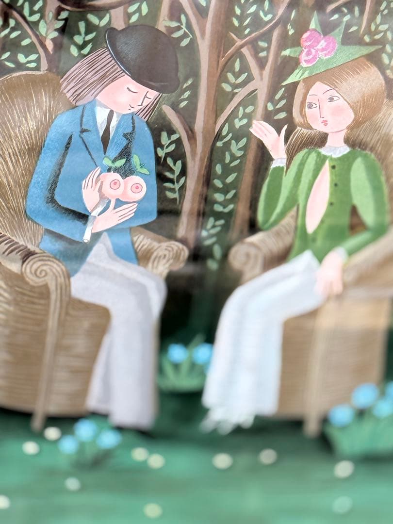 真作　レイモン・ペイネ フランス人気画家【春】EA23/50 本人サイン　共箱