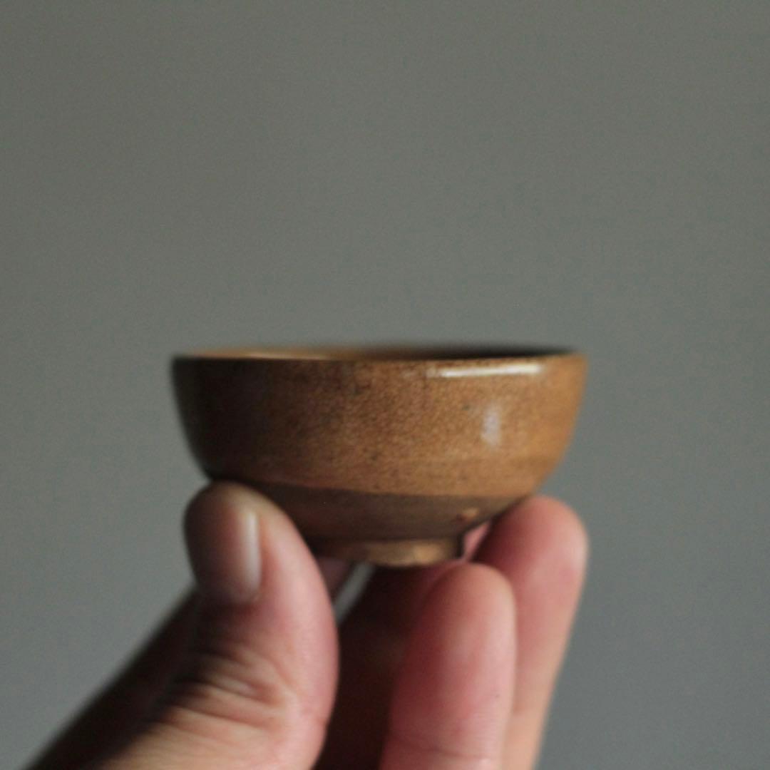 びわ色 盃 ぐい呑み ちょこ 古美術 古道具 アンティーク