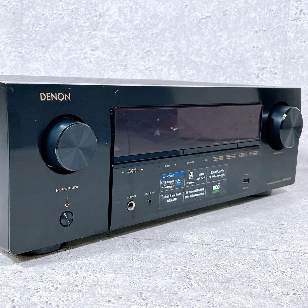 良品 デノン AVR-X550BT AVアンプ Bluetooth 5.2ch