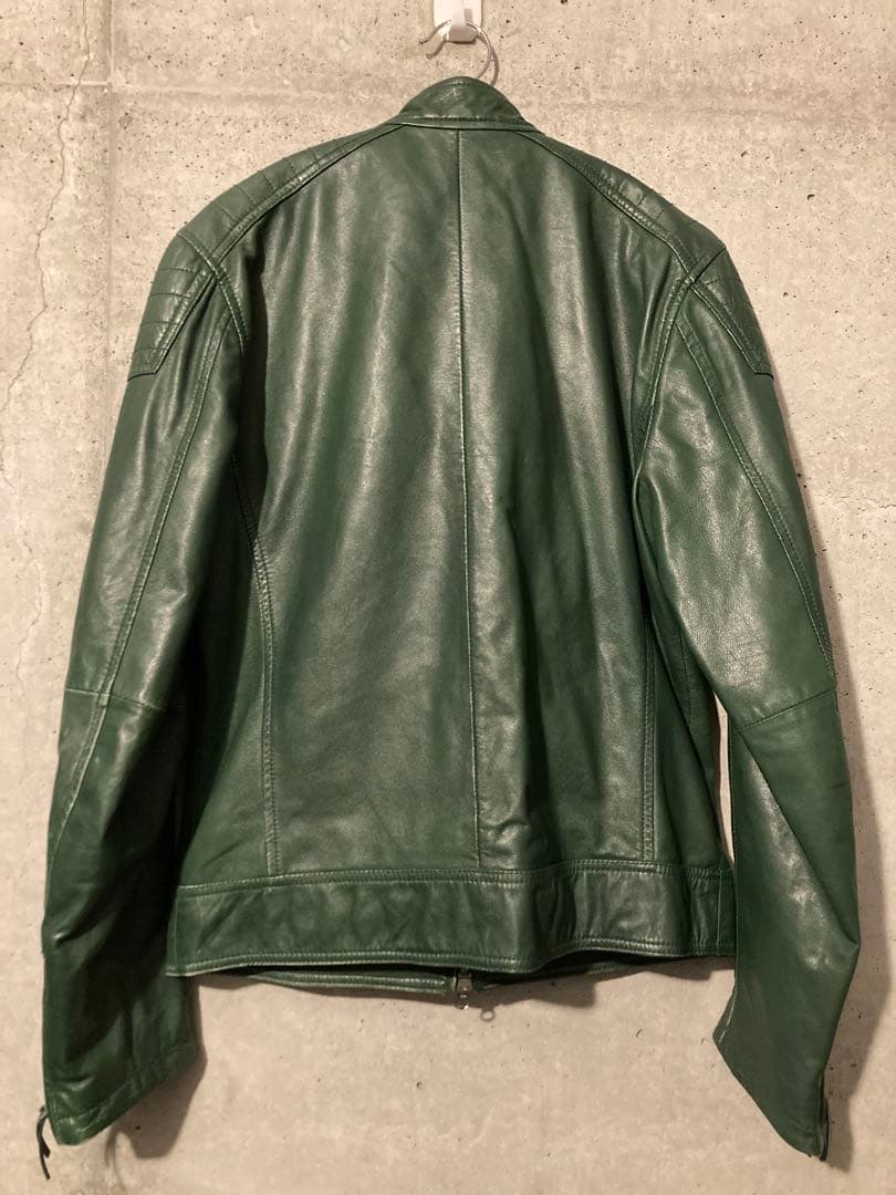 【ブルネロインターナショナル】BLUNEROシングルライダース　レザージャケット