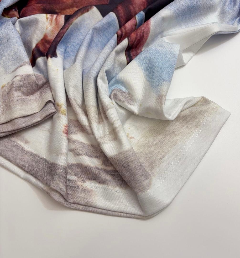 Open YY オープンワイワイ 赤い月詠イクト ロングスリーブ Tシャツ