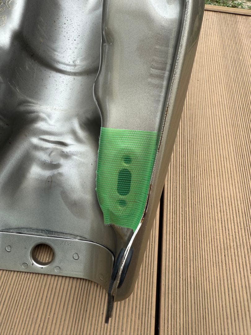 ヤマハ TW タンク シルバー