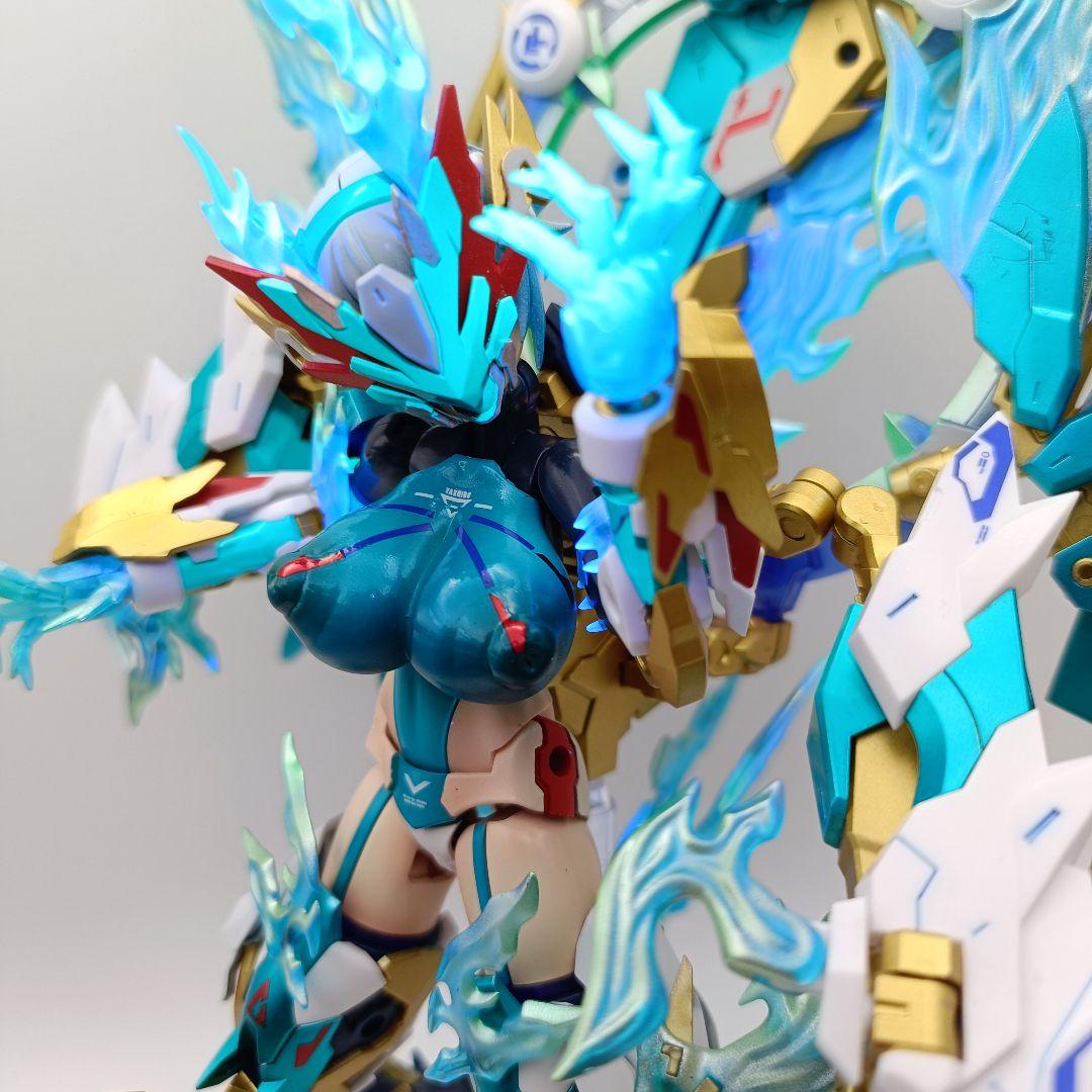 メガミデバイス　皇巫（オウブ) スサノヲ　蒼轟雷電　塗装完成　コトブキヤ