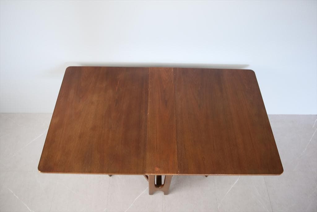 英国アンティーク木製ゲートレッグテーブル/ダイニング机バタフライ(91-99)