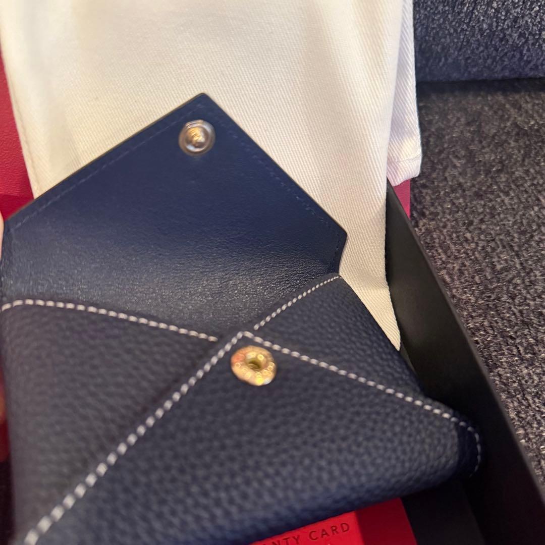 【新品】 ボナベンチュラ エンベロープ カードケース ネイビー