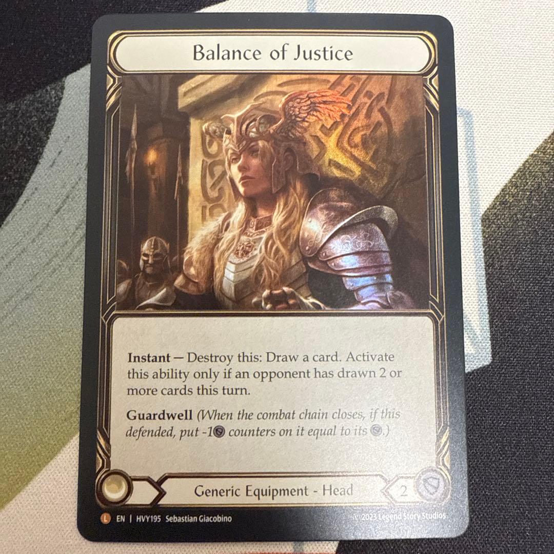 Fab Balance of Justice 英語rainbow foil版1枚