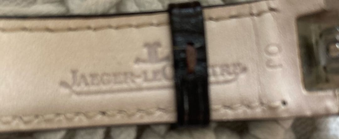 ジャガールクルト　レベルソスクアドラレディ　アリゲーター　純正ベルト焦茶　極美品