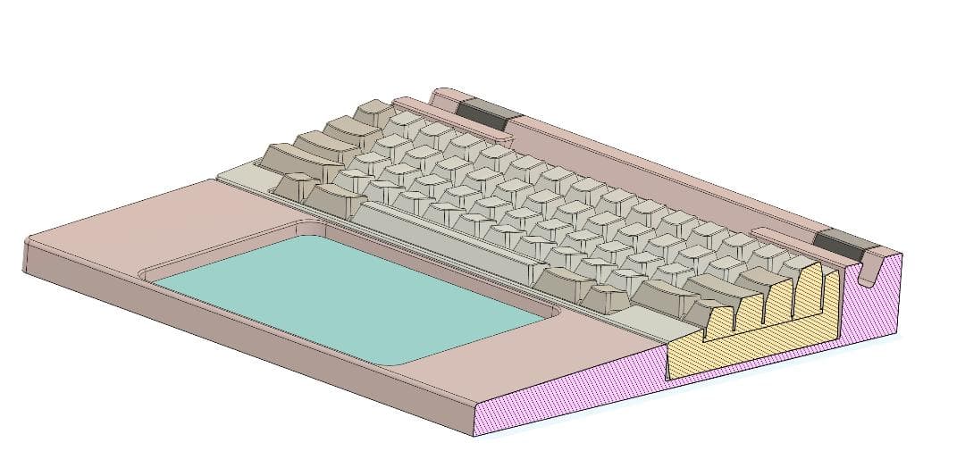 HHKB &Magic Trackpad向けドッキングトレイ