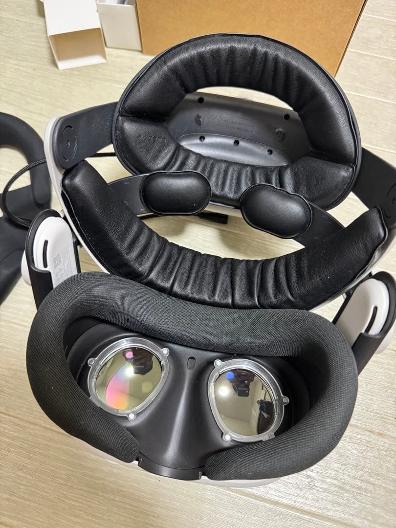  Quest3+バッテリー付きヘッドストラップ＋度付きレンズ　セット