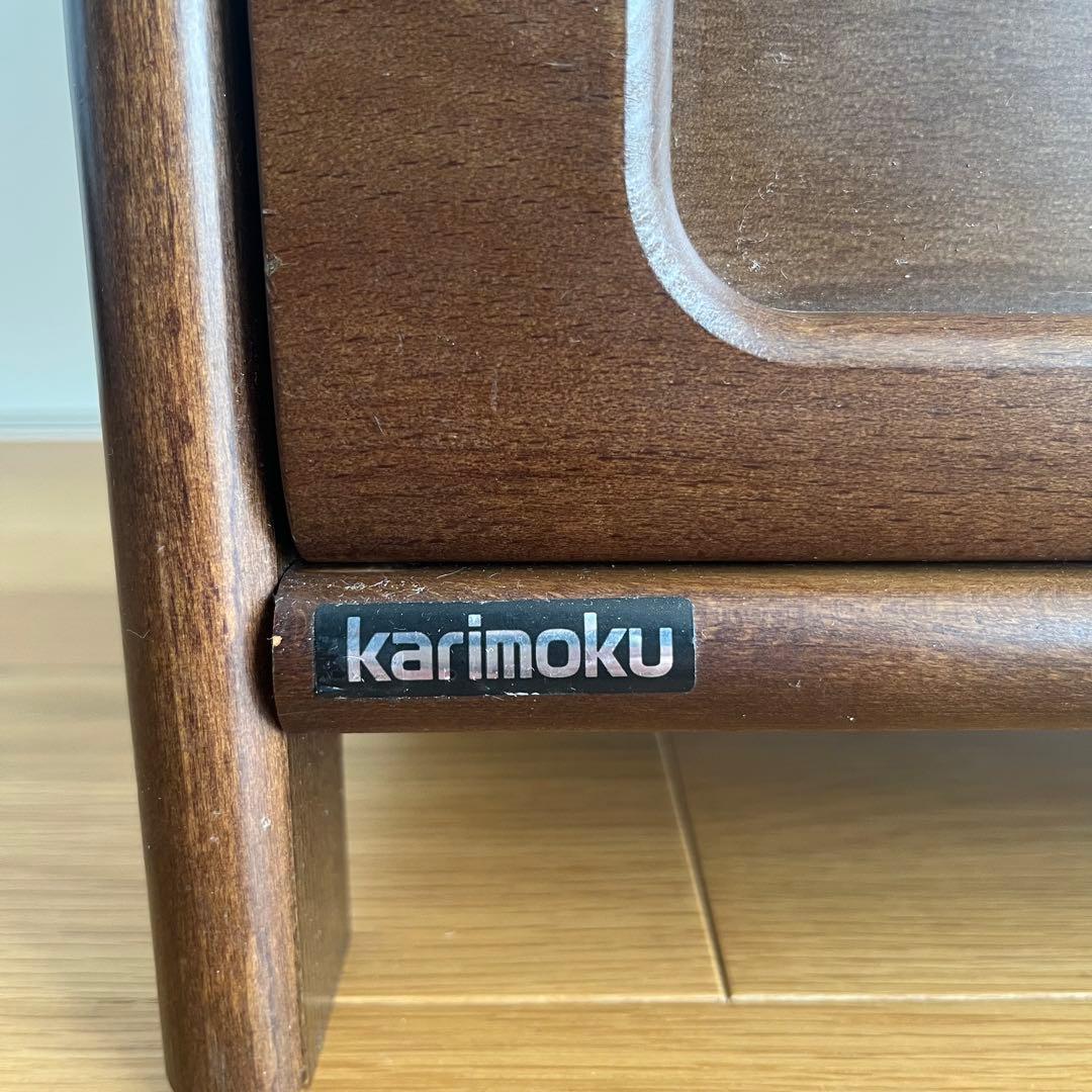 カリモク　電話台/サイドチェスト　キャビネット