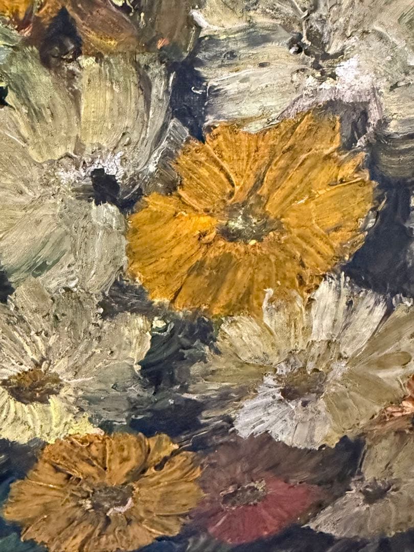 フランス　近代絵画の父　Paul Uzzano 花瓶に生けた花　模写F10サイズ