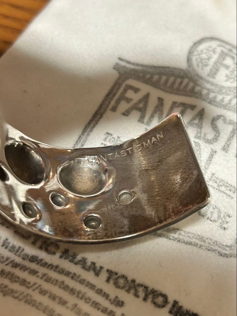 FANTASTIC MAN シルバーバングル ドットデザイン