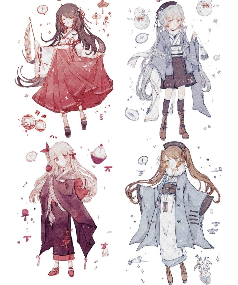 J264＃樱恋四季(PET)巫女sama切り売り海外人物マステ女の子