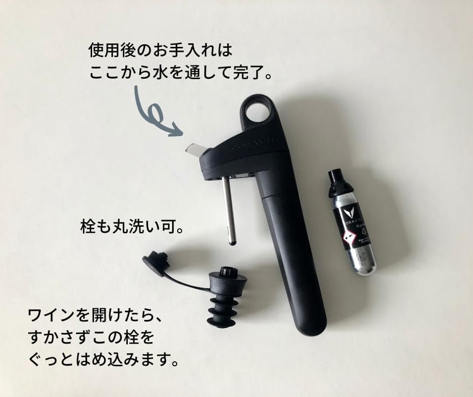 CORAVIN コラヴァンピボットPro + ガスカプセル 5本 3個ストッパー