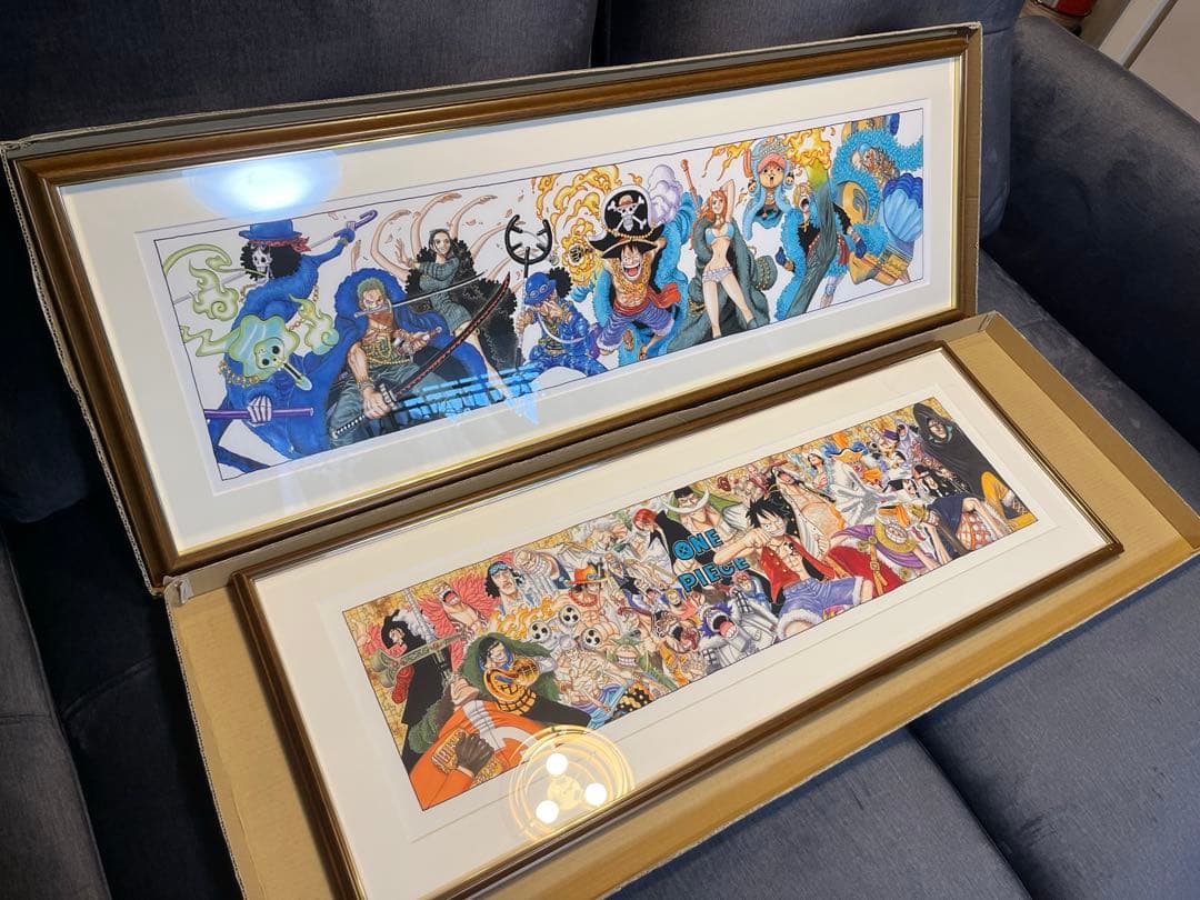 【激レア】ワンピース　10周年　20周年　額装高精細複製原画　ONEPIECE