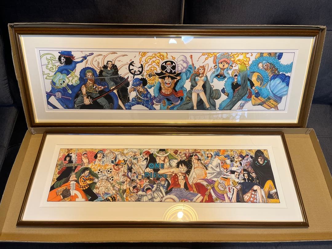 【激レア】ワンピース　10周年　20周年　額装高精細複製原画　ONEPIECE