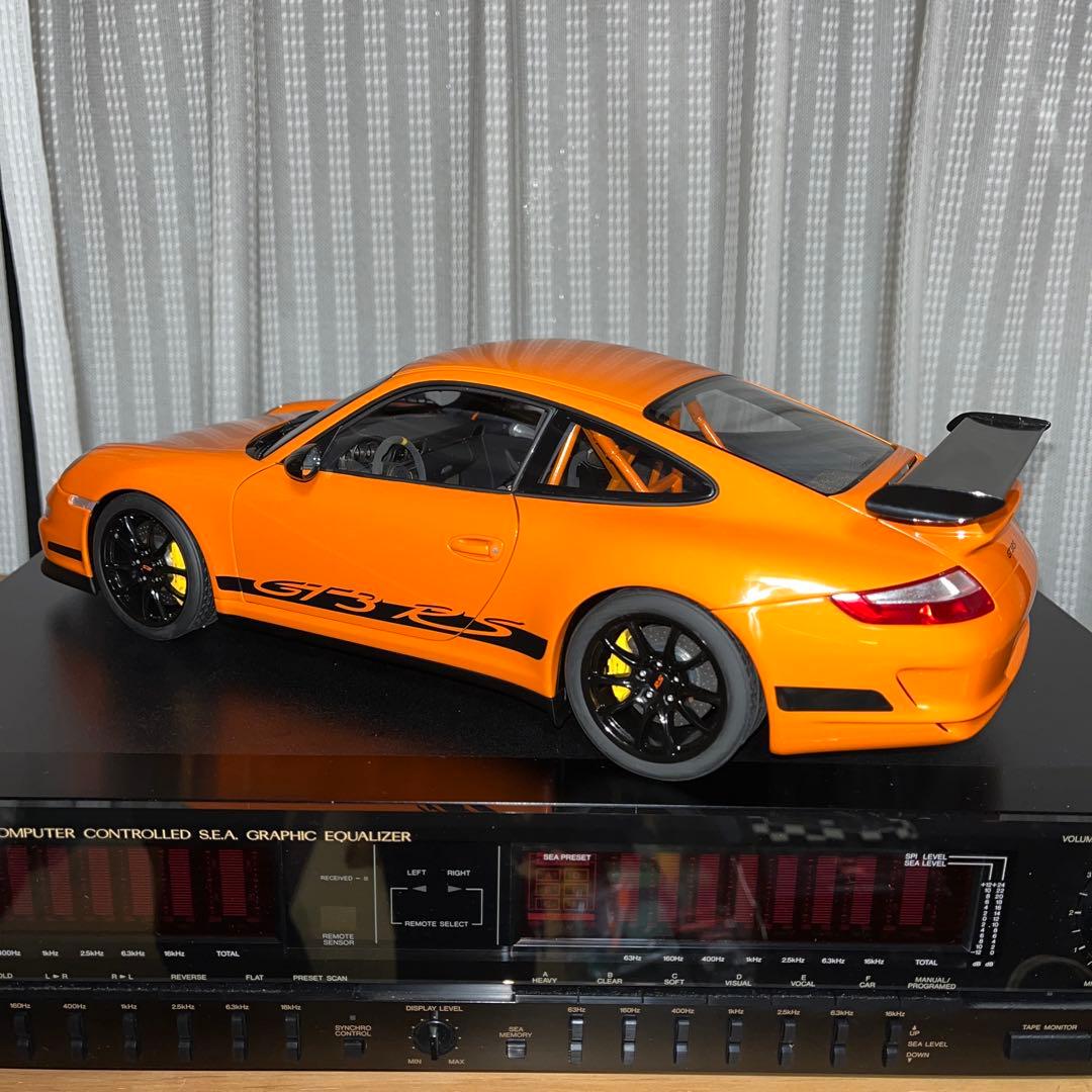 【絶版】オートアート，ポルシェ GT3 RS （1/12オレンジ）