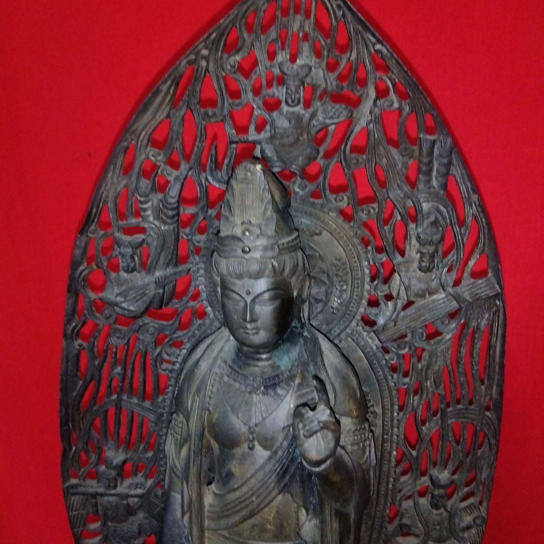 銅造、仏像、美品に近い ５２センチ、二つセット、専用です、