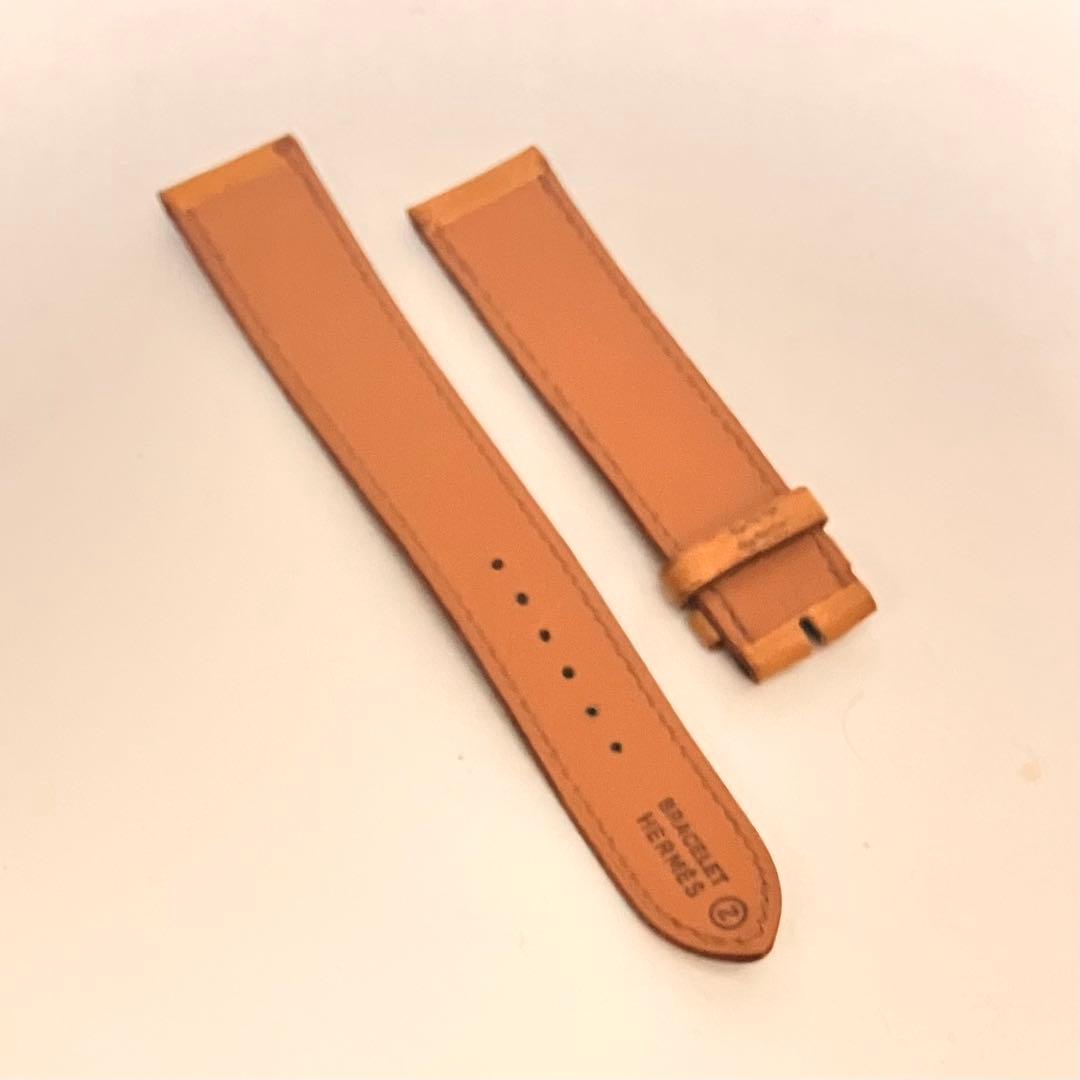 HERMES オーストリッチ　レザーベルト ベージュ