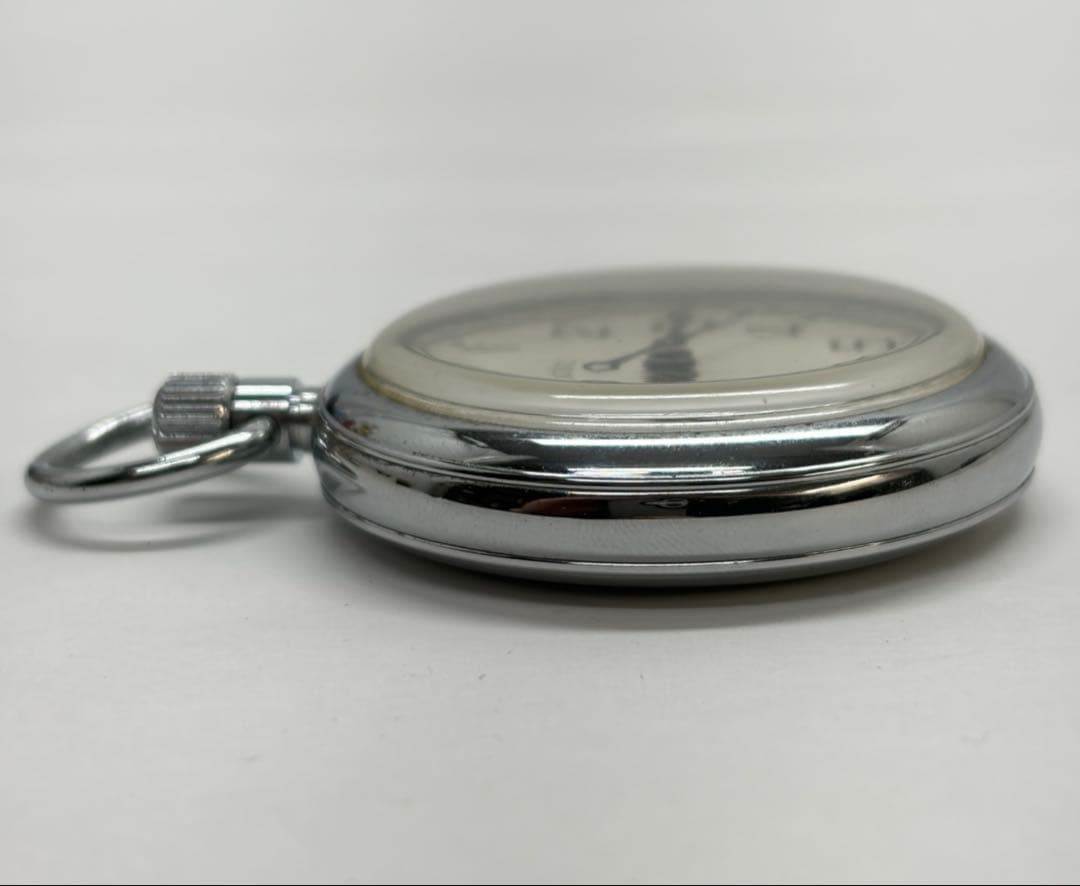 B*ン様 セイコー　懐中時計　クオーツ　廣瀬商会１００周年　鉄道時計　青針　稼働