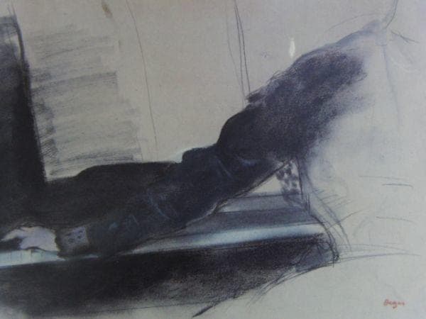 エドガー・ドガ、≪ピアノの前のカミュ夫人≫のための習作（右手）、希少な画集より