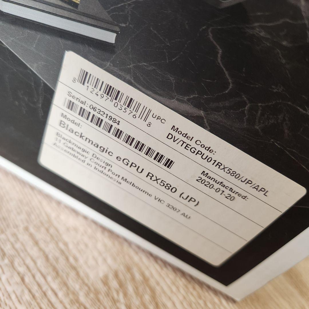 Blackmagic Design eGPU RX580　美品