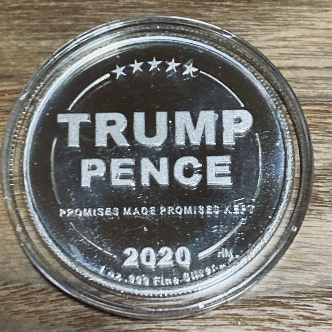 トランプ大統領　1オンス 銀貨　コロナシールド　2020