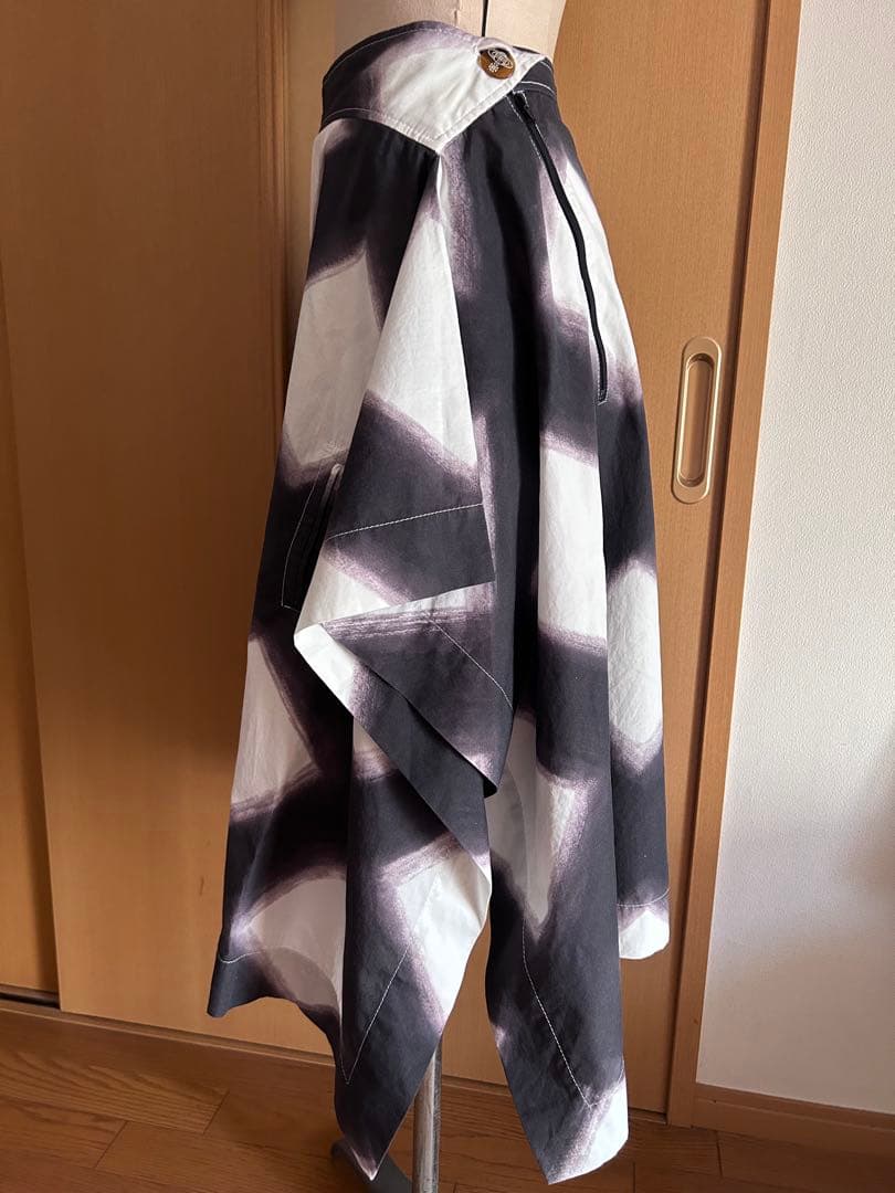 値下げ！ヴィヴィアンウエストウッド 変形 スカート チェック アシンメトリー