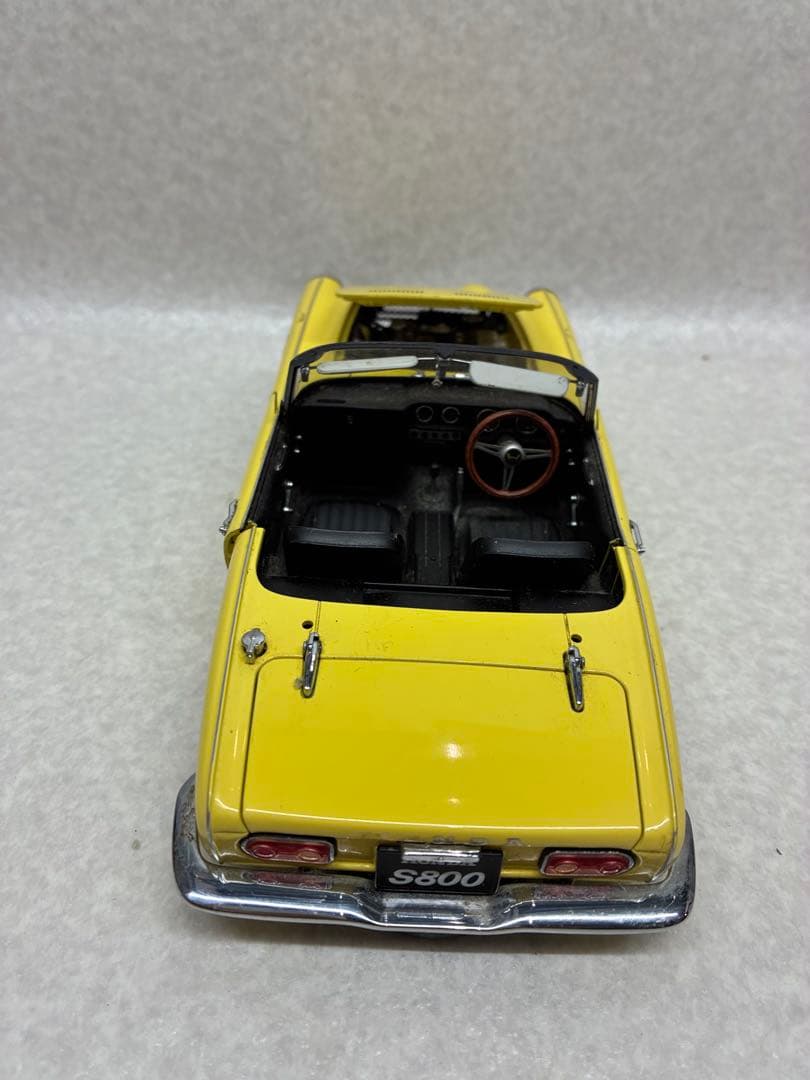 G2）1/18 AUTOart ホンダ S800 エスハチ ゴールデンイエロー