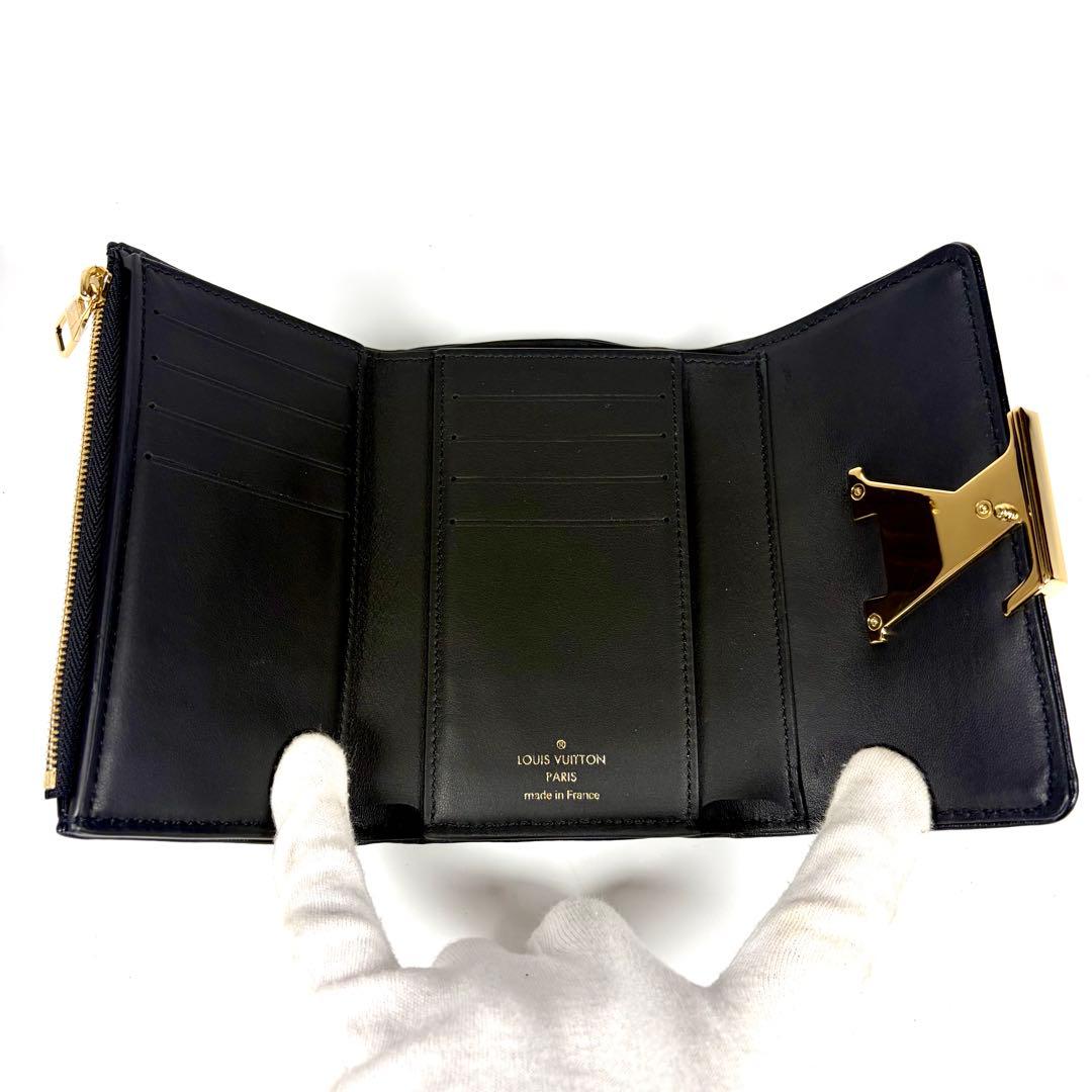 【未使用級】ルイヴィトンポルトフォイユカプシーヌコンパクトキルティングフラワー