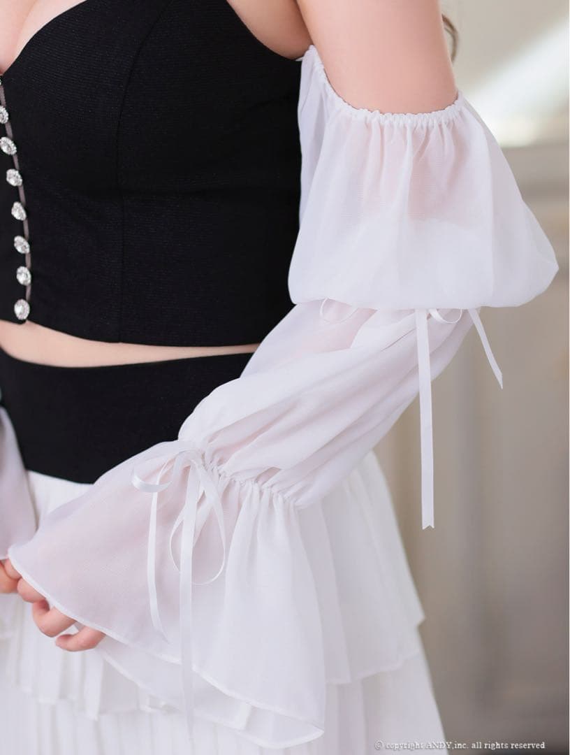 【an /アン】キャバドレス ブラック・ホワイト セットアップAOC3922