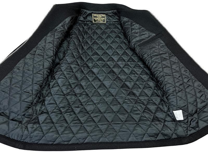 希少 ワコマリア GP ヘビー メルトン アーチ ロゴ 刺繍 ジャケット 黒 M