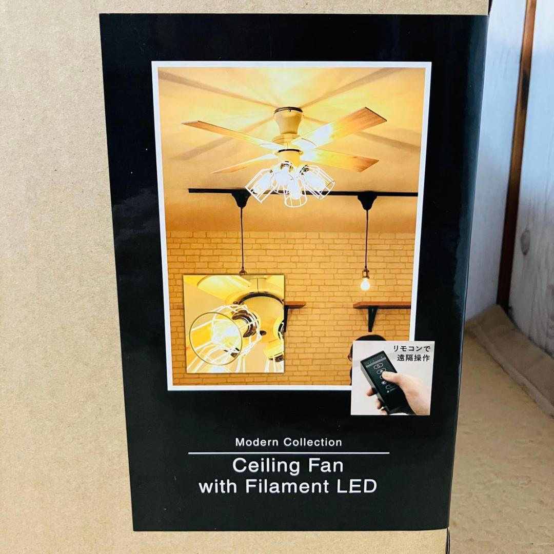 未使用 JAVAlO ELF JE-CF003-WH シーリングファン LED