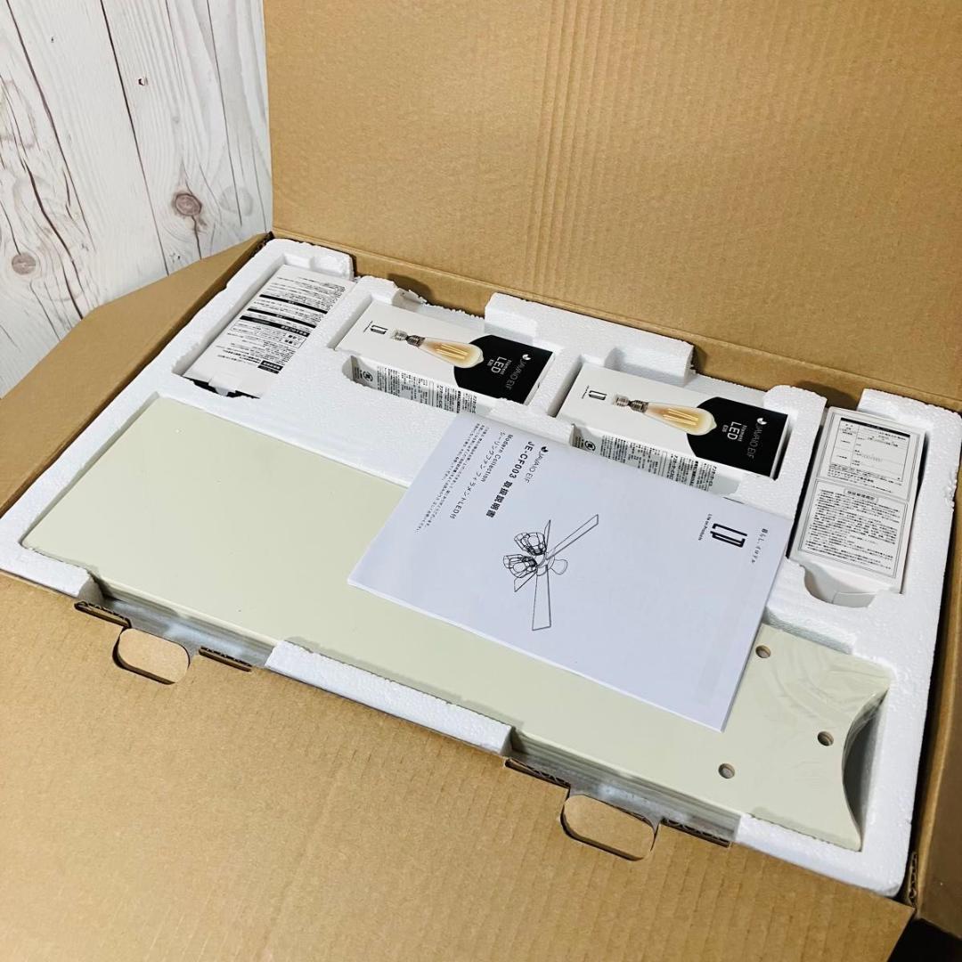 未使用 JAVAlO ELF JE-CF003-WH シーリングファン LED