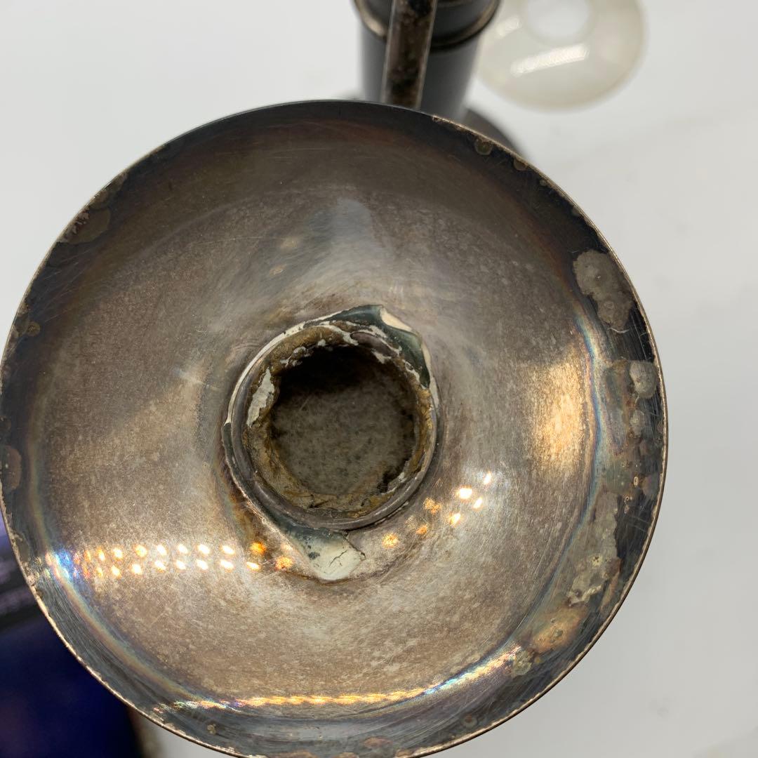 クリストフル 卓上時計 キャンドルスタンド セット 稼働品