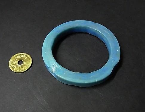 ★R1005★古代　青　ガラス　ブレスレット　ローマングラス　腕輪