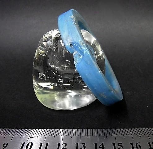 ★R1005★古代　青　ガラス　ブレスレット　ローマングラス　腕輪