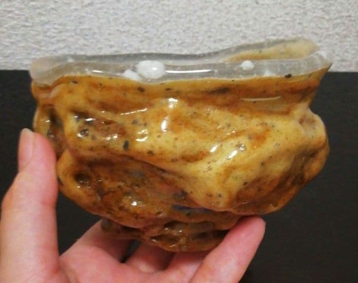 稲嶺盛吉作　琉球ガラス　瑠璃礁　茶碗　共箱　略歴付　茶道具