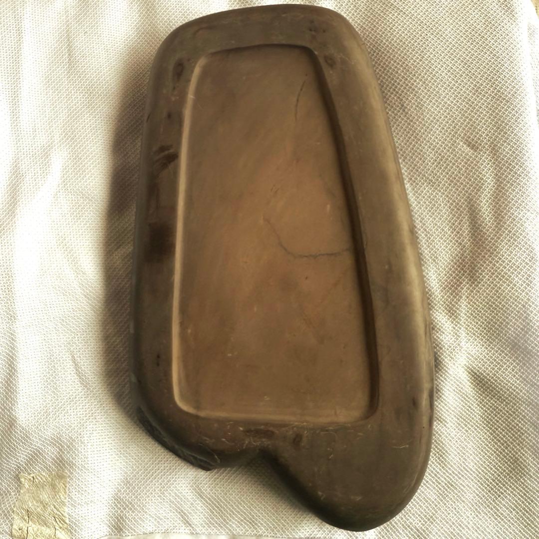 超限定出品18日20時迄‼️不世出‼️旧家蔵出書の極み端渓硯『瓜形硯』」②文房四宝