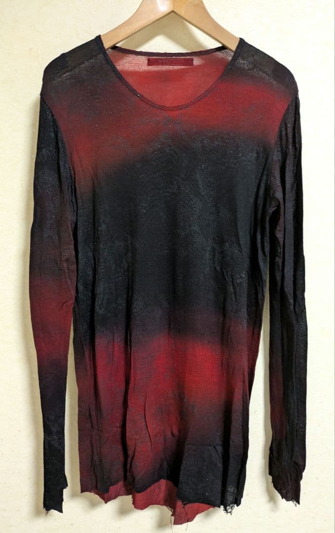 14th Addiction 長袖カットソー レッド 赤 ブラック 黒 スネーク