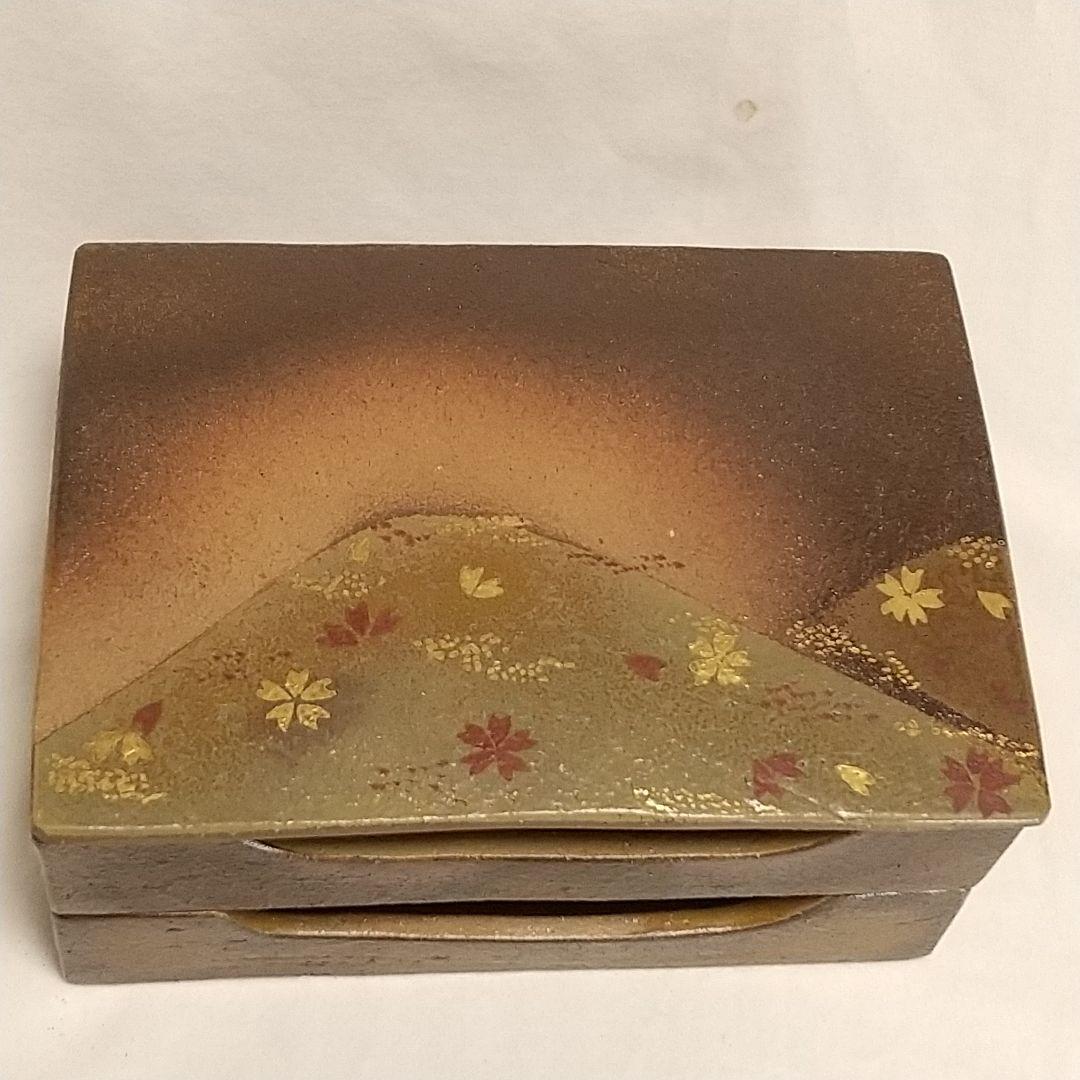 杉原祥公 桜 累箱（かさねばこ） 丹波立杭焼 共箱付