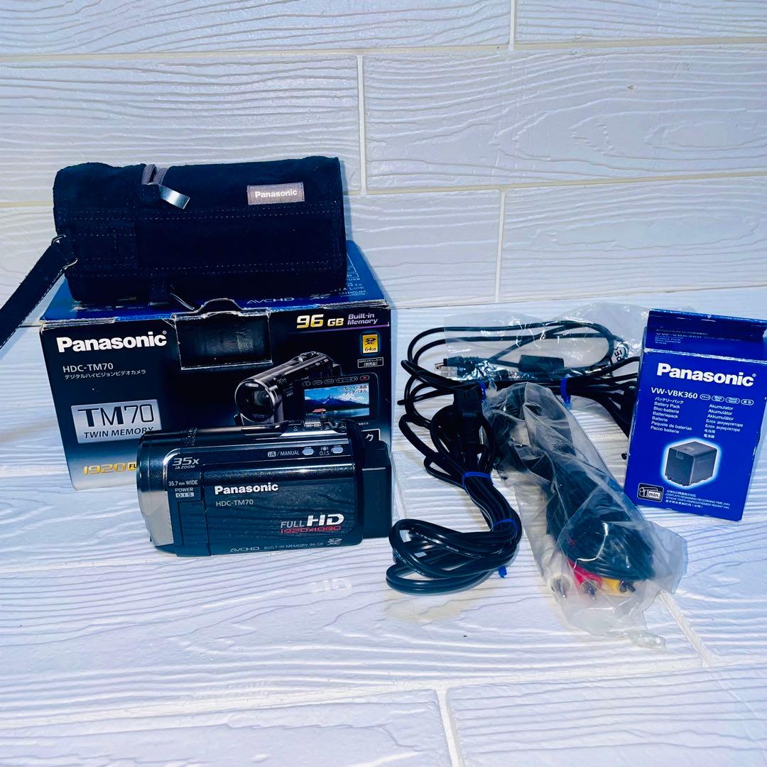 【美品✨】Panasonic HDC-TM70 付属品完備 ビデオカメラ