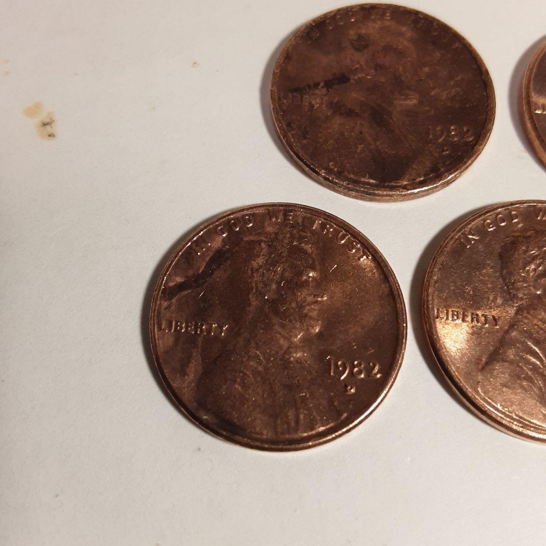 1982年刻印Ｄー1セント硬貨ー2360