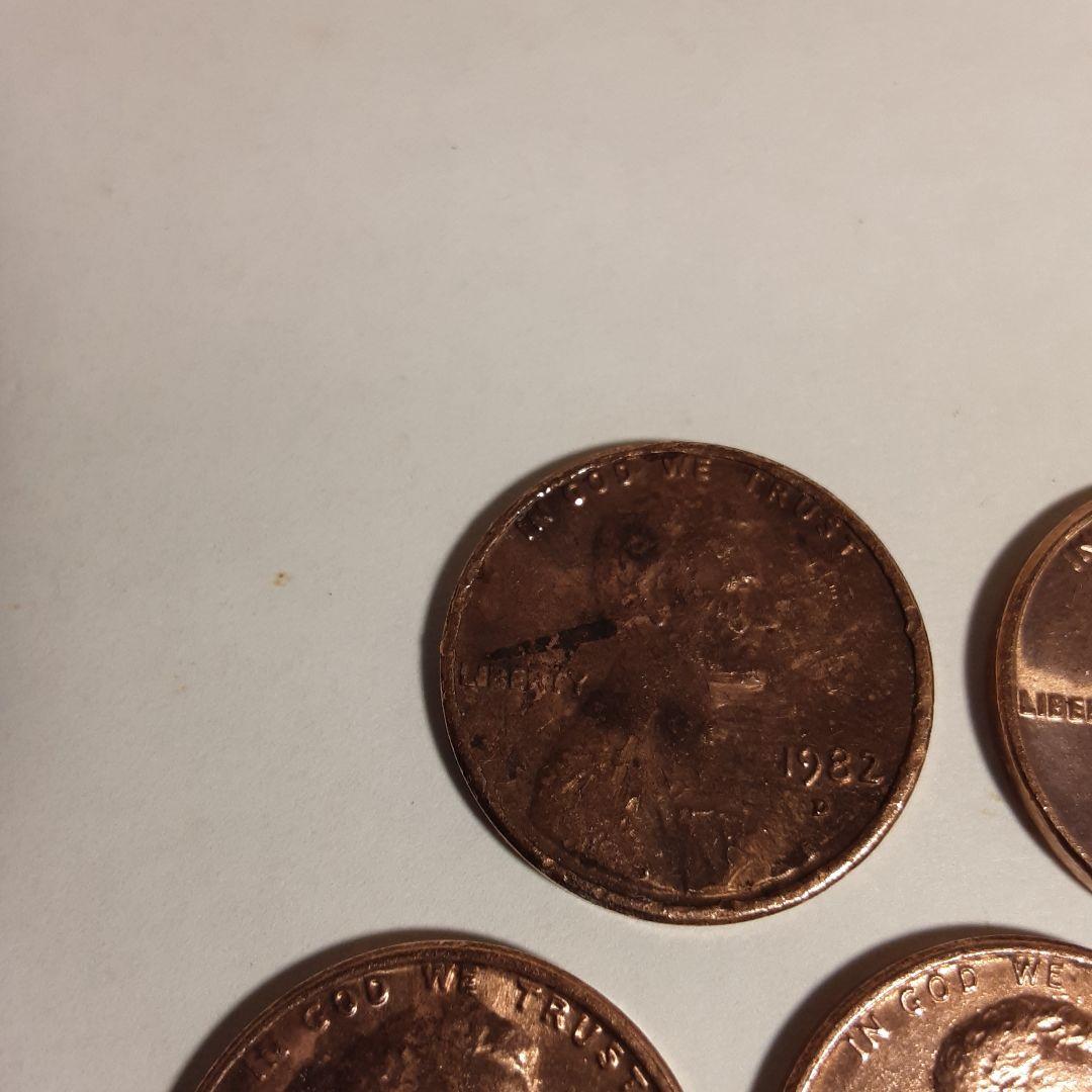 1982年刻印Ｄー1セント硬貨ー2360