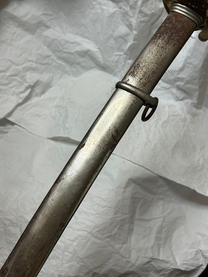 特大　指揮刀　サーベル　日本軍　模造刀　模擬刀　軍装品　短剣　全長112.5cm