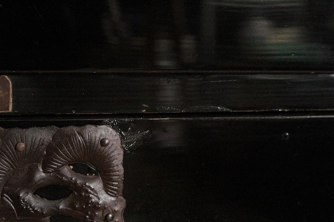 綺麗な打ち出し金具庄内箪笥　3段　タンス　収納　古家具　古民家　時代家具