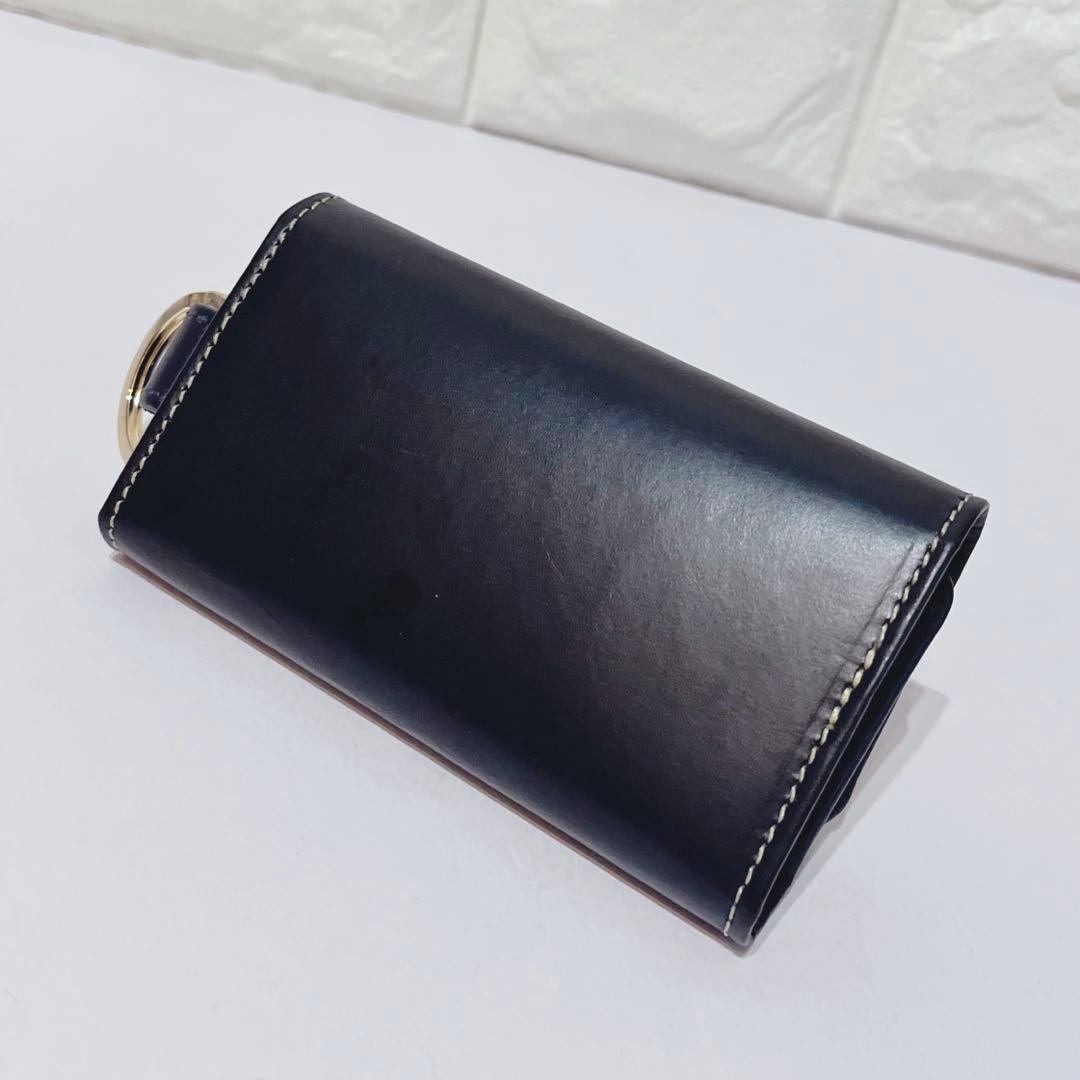 【未使用級】WhitehouseCox レザー 6蓮 キーケース キーリング付