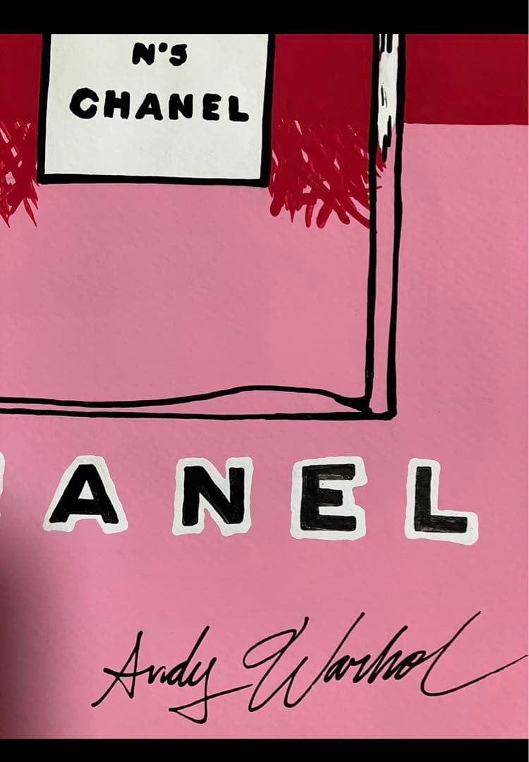 アンディウォーホル　5  水彩画　ブランドオマージュ
