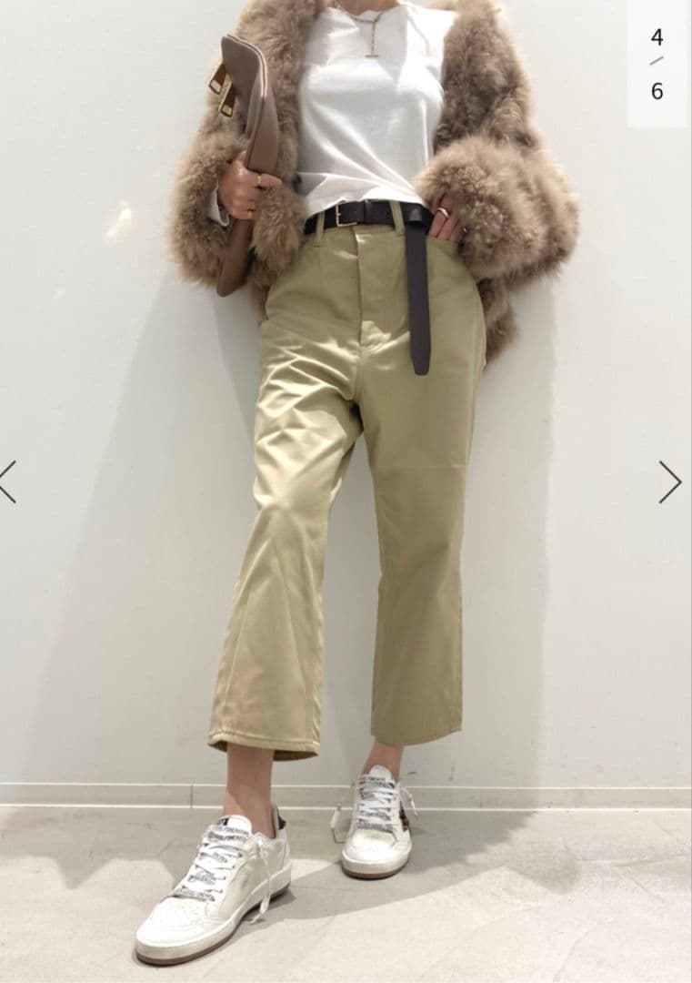 新品　マディソンブルー　サルエルパンツ　チノ