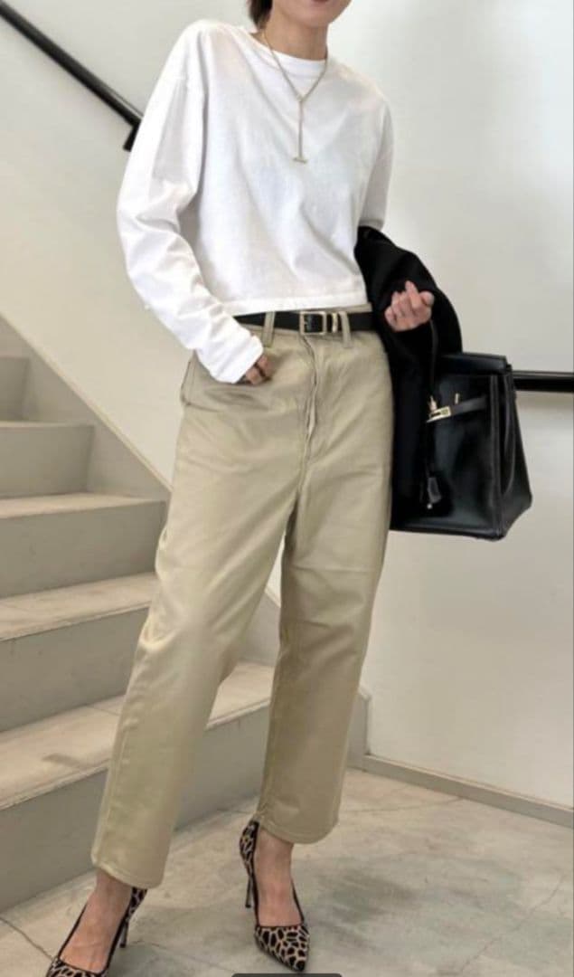 新品　マディソンブルー　サルエルパンツ　チノ